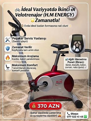🚲 İdeal Vəziyyətdə İkinci Əl Velotrenajor (H.M ENERGY) – Zəmanətlə! 🌟 lalafo.az -da 🚲 İdeal Vəziyyətdə İkinci Əl Velotrenajor (H.M ENERGY) – Zəmanətlə! 🌟