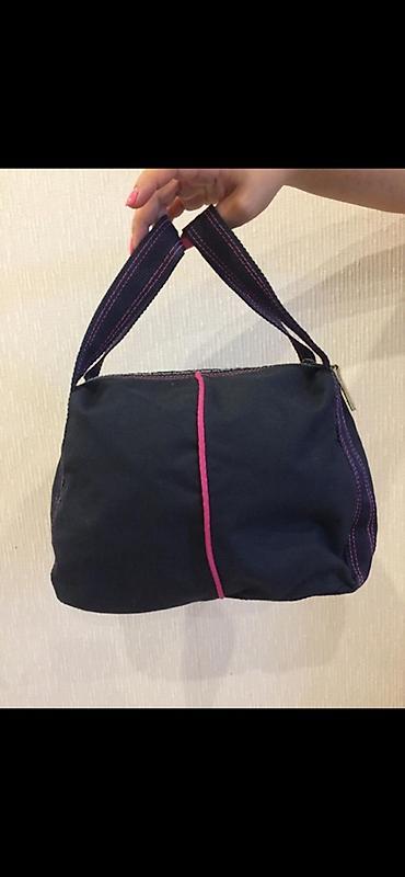 versace sepler: Original Versace Sport qadın çantası - Rəng: tünd göy korpus, çəhrayı — 2