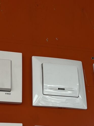 беспроводные светильники на кухню: Выключатель клавишный встраиваемый, белый - Тип: одноклавишный