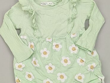 zielona bluzka z falbanką: Bluzka, Fox&Bunny, 3-6 m, stan - Idealny