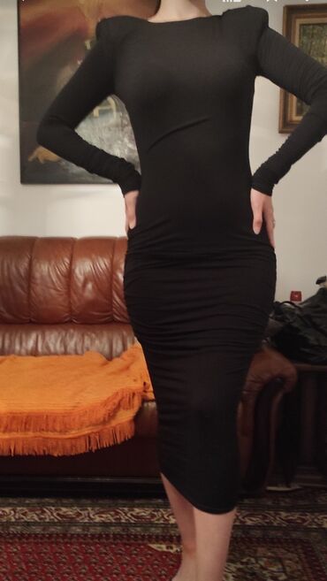 duks haljina kombinacije: S (EU 36), color - Black, Evening, Long sleeves
