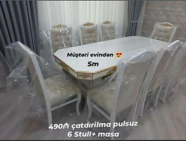 Ev və bağ: Stol stul dəstlərimiz hər ölçüde her madelde Ucuz və keyfiyyətli Bizde — 10