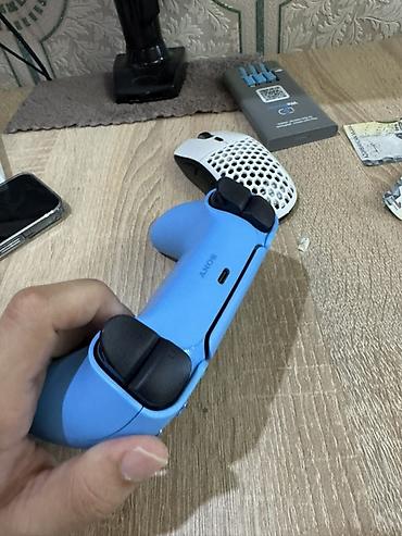 Видеоигры и приставки: Məhsul: Sony PlayStation 5 DualSense simsiz oyun pultu – açıq mavi — 2