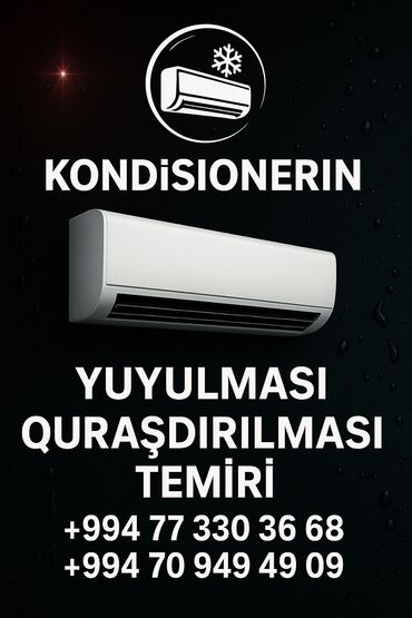 Kondisionerlər: Təmir, Split kondisionerlər, Təmizləmə