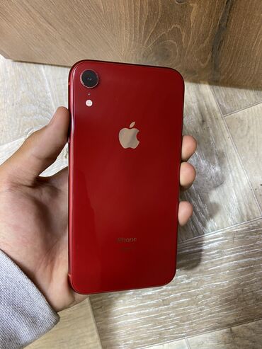 айфон 10 хр: IPhone Xr, Б/у, 64 ГБ, Красный, 100 %