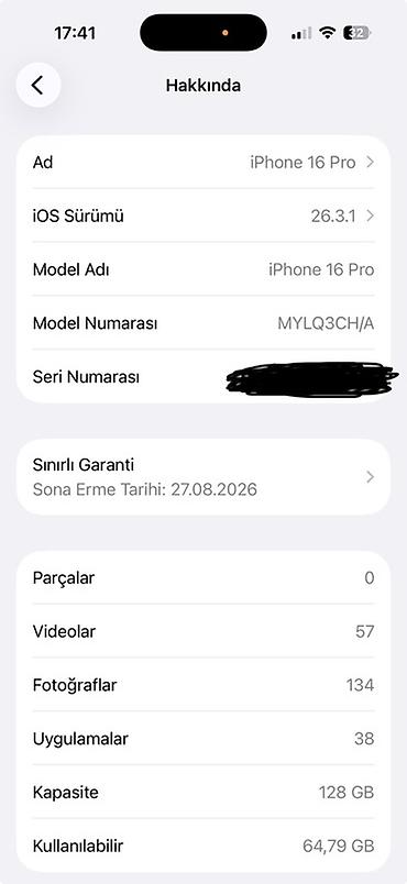 ayfon adapdiri: IPhone 16 Pro, 128 GB, Ağ, Face ID, Simsiz şarj, Zəmanət — 7