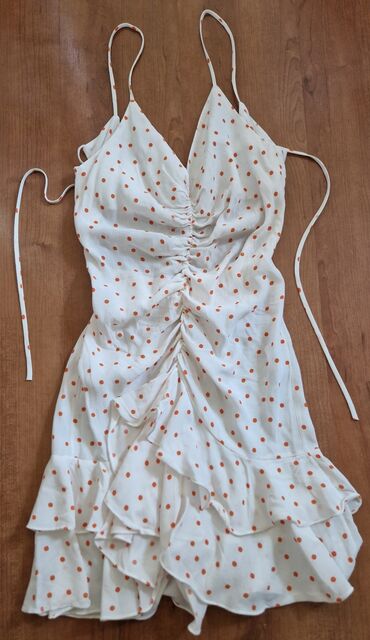 kožna haljina zara: S (EU 36), color - White, Other style, With the straps