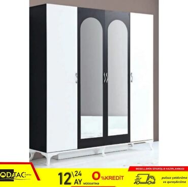 Dolablar: Yeni, Açılan, 4 qapılı Düz dolab, Dolab-asılqan, Rusiya — 4