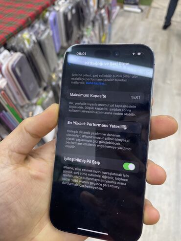 Apple iPhone: IPhone 14 Pro, 128 GB, Deep Purple, Zəmanət, Simsiz şarj, Face ID — 8