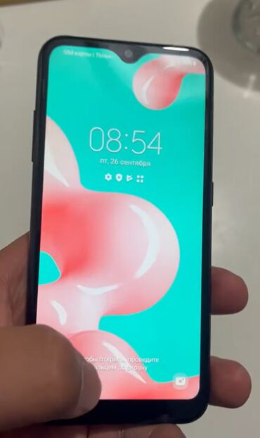 телефон рассрочку ош: Samsung Galaxy A01, Б/у, 16 ГБ, цвет - Черный, 2 SIM