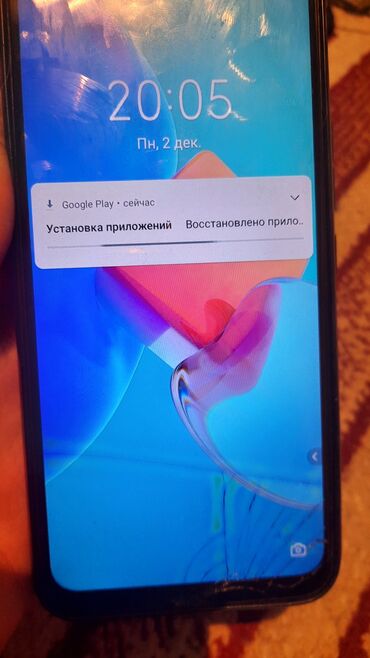 телефон обмен: Tecno Spark 8C, Б/у, 64 ГБ, цвет - Голубой, 2 SIM