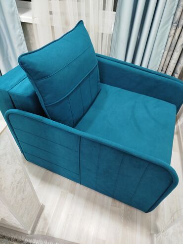 раскладные диваны: Диван-кровать, цвет - Синий, Новый
