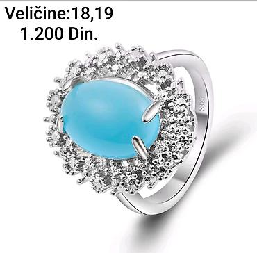 blackpink stvari: Elegantni posrebreni prsten od hirurskog čelika sa žigom S925,sa — 1