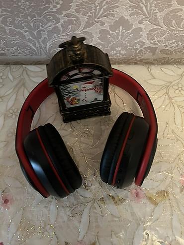 Qulaqcıqlar: Bluetooth qulaqlıq – over-ear model, qara-qırmızı dizayn — 2