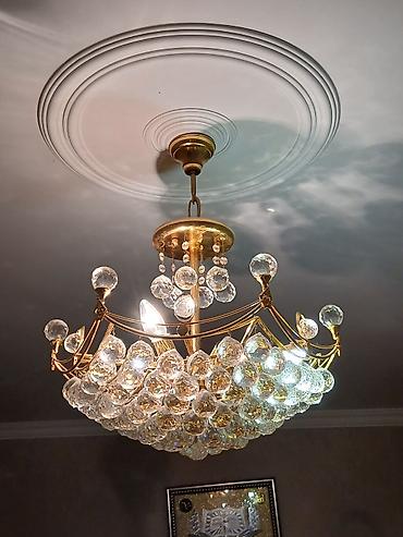 İşıqlandırma: Çılçıraq, 6 lampa, Metal — 4