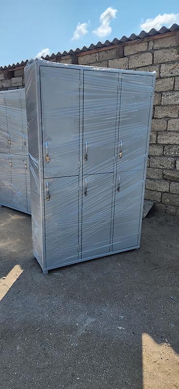 Ofis dolabları: Metall şkaf – 2 qapılı, açarlı - Material: polad (toz boya ilə — 12