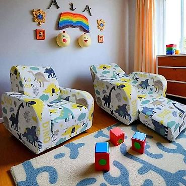 Foteljice: Dečije fotelje na razvlačenje – šareni motivi foteljica „KUBA“! — 19