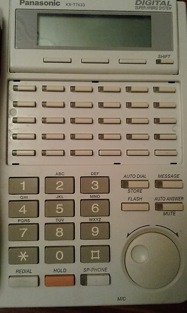 reqemsal aparat: Stasionar telefon Panasonic, Simli, İşlənmiş — 3