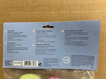 Praznična dekoracija: Tchibo set uskršnjih jaja – 12 komada - Dekorativna plastična jaja za — 5