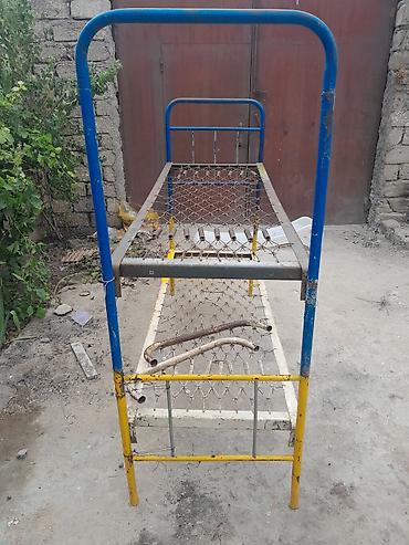 matras demiri: Oğlan və qız üçün, İşlənmiş, Çarpayı, Matrassız, Siyirməsiz, Dəmir — 3