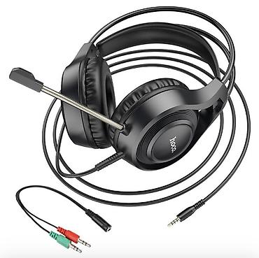 logitech 920: Проводные полноразмерные наушники, Hoco, Новый, цвет - Черный — 5