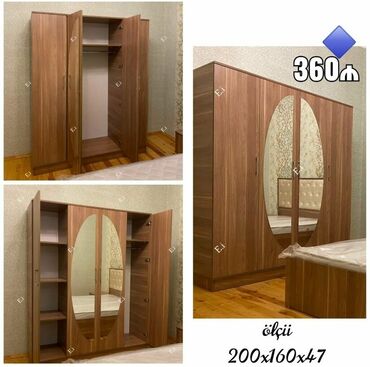 dolab yazı masasi: Yeni, Açılan, 4 qapılı Düz dolab, Dolab
