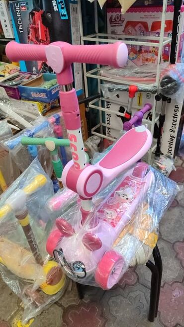 Детские самокаты: Детский самокат, Трёхколёсный, Новый — 9