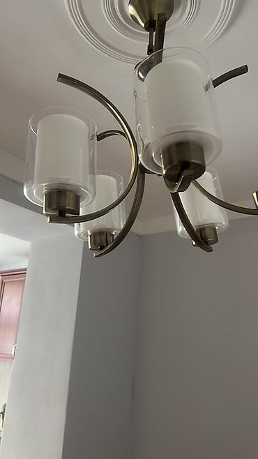İşıqlandırma: Çılçıraq, 5 lampa, Metal — 2