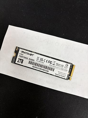 Комплектующие для ПК: SSD Patriot P300 2TB - Тип: твердотельный накопитель M.2 2280 - — 1