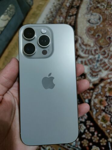 айфон 15 про макс 256 гб цена: IPhone 16 Pro, Колдонулган, 256 ГБ, Natural Titanium, Коргоочу айнек, Каптама, Кабель, 100 %