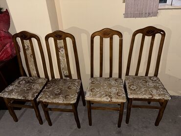 Taburetlər: Qonaq otağı üçün, İşlənmiş, Qatlanmayan, rəng - Bej Stul