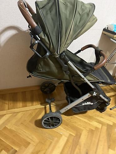 uşaqlar ucun saat: Kidilo uşaq arabası – yaşıl rəng, kompakt şassi və böyük tənzimlənən — 4