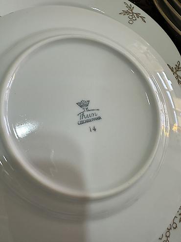 Наборы посуды: Винтаж! Классика! Столовый сервиз из белоснежного фарфора с позолотой — 9