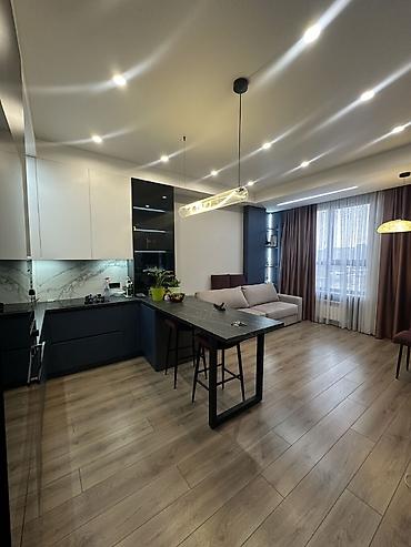 Продажа квартир: 2 комнаты, 55 м², Асанбай мкр Элитка, 6 этаж, Дизайнерский ремонт — 12