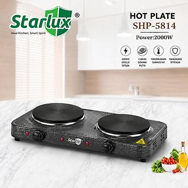 Elektrik sobaları: №: 9211 Məhsulun adı: Elektrik plitə Starlux SHP-5814 Black Brend: No — 1