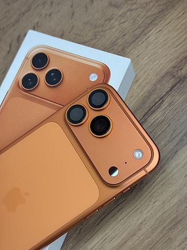 phone 5s: IPhone 17 Pro Max, Б/у, 512 ГБ, Оранжевый, Защитное стекло, Чехол, Кабель, 90 % — 7