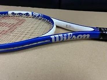 Ostali proizvodi za sport i razonodu: Wilson teniski reket - Model: Wilson (plavo-bela šema, “W” logo na — 14