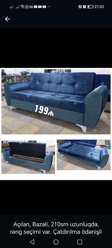 Divanlar: Divan, Yeni, Açılan, Bazalı, Parça, Ödənişli çatdırılma — 11