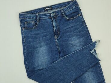 spodnie jeans dzwony: Jeansy, L, stan - Dobry