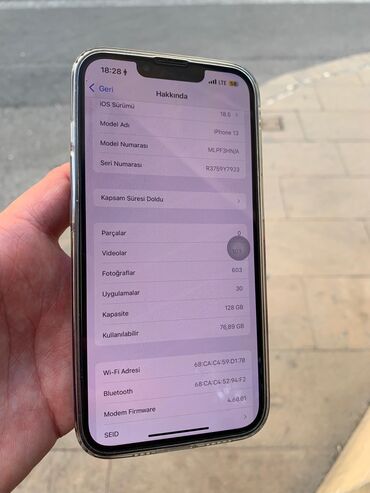 iphon xr: IPhone 13, 128 GB, Midnight, Face ID