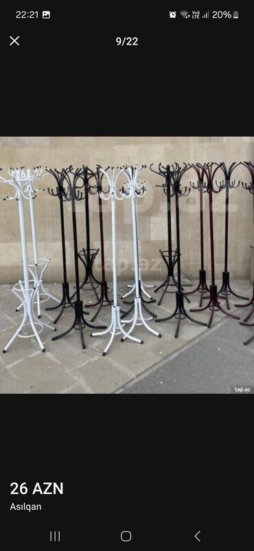 Asılqanlar: Yeni ve keyfiyyetli demir asilqanlar Qalinlar - 45 azn Nazikler - 26 — 12