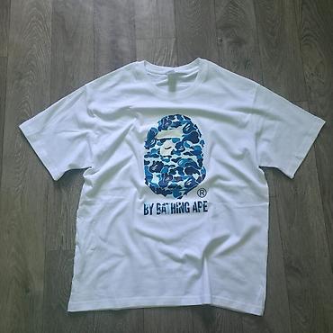 фудболку: Футболка с принтом BAPE (A Bathing Ape) - Цвет: белый - Графика — 1