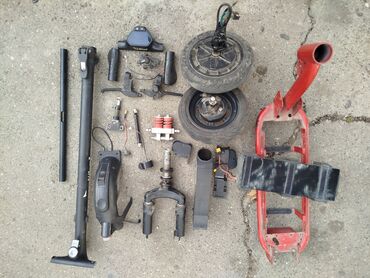 Elektrikli samokatlar: Elektrik skuter hissələri dəsti Şəkillərdə olan müxtəlif detallar — 1