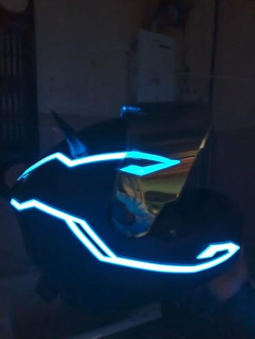 moto aranda: LED işıqlı motosiklet dəbilqəsi – SWAY tam üzlü model - Korpus — 1