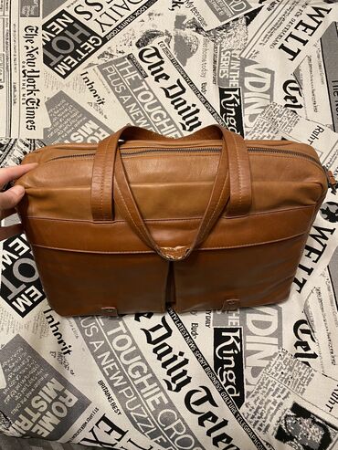 реставрация чемоданов: Сумка Zara Man Кожаная сумка для ноутбука и бумаг, Б/у - Требует