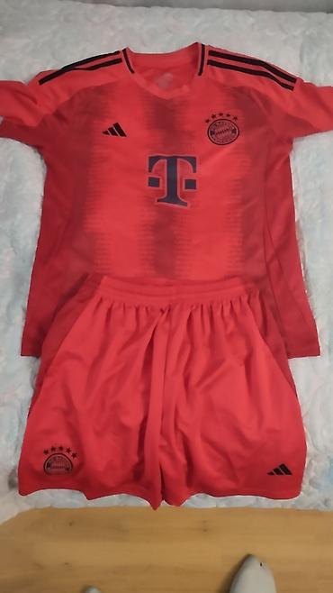 Kişi geyimləri: İdman dəsti, Adidas, L, rəng - Qırmızı — 3