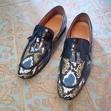 Туфли: Məhsul: Kişi loafers ayaqqabısı – süslü püsküllü, ilan dərisi naxışlı — 2