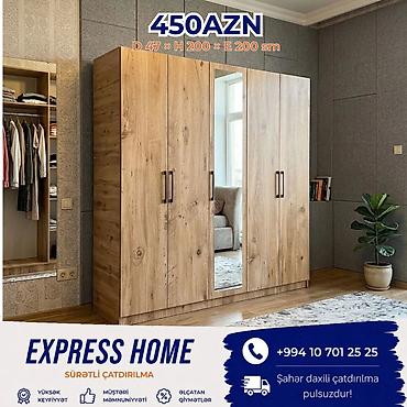 Dolablar: Yeni, 5 qapı, Siyirməli, Açılan, Düz dolab — 1