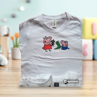 bodi na duge rukave: Round neck, Short sleeve, Pepa Pig, 98-104