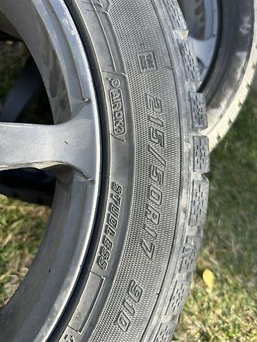 Колеса в сборе: Колеса в сборе 215 / 50 / R 17, Зимняя шипованная, Б/у, Легковые, Литые, отверстий - 5 — 2
